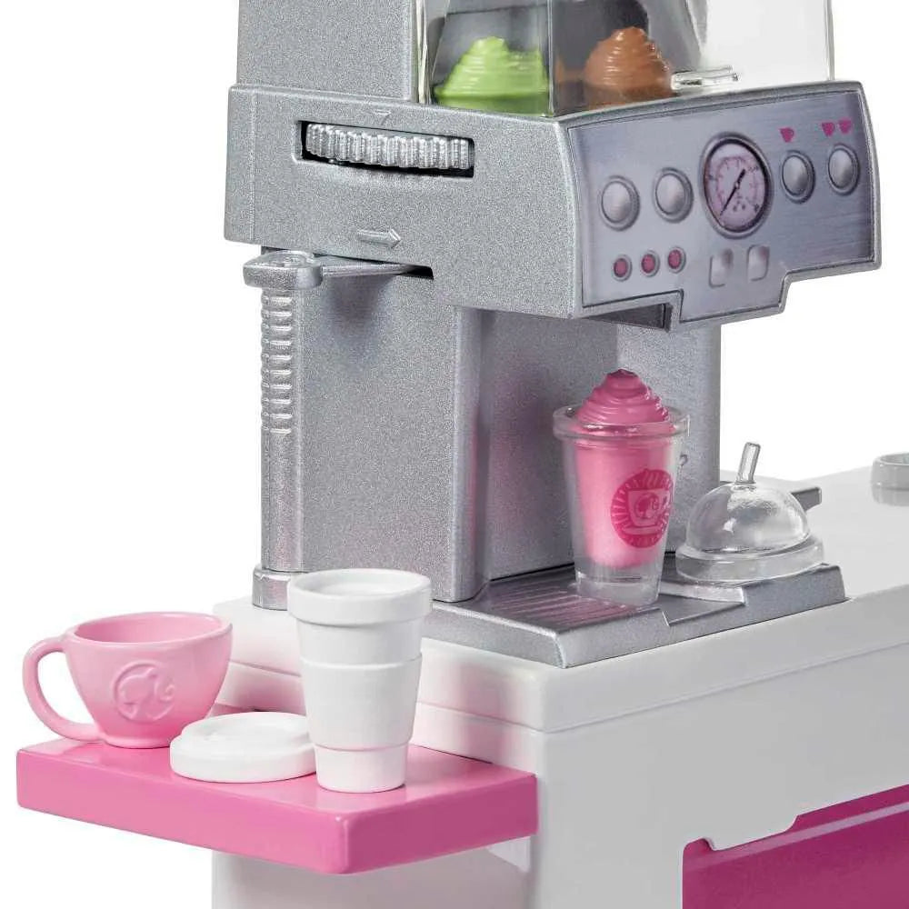 Barbie Y Su Cafetería Con Accesorios Para Café Gmw03