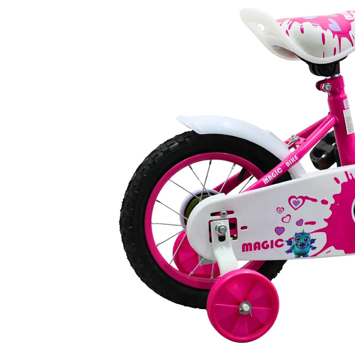 Bicicleta Infantil Rin 12 Para Niña Con Llantas Auxiliares