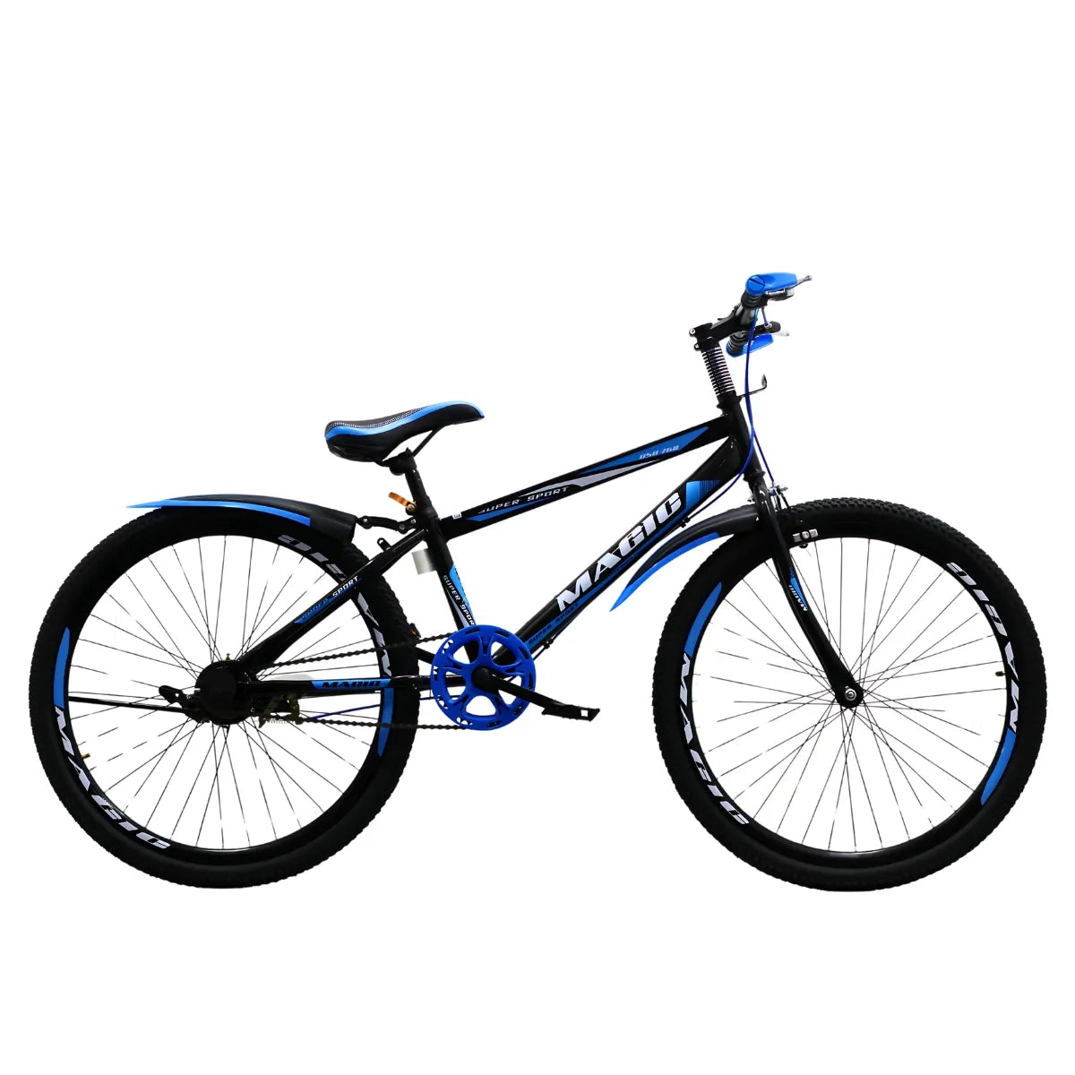 Bicicleta Rin 26 Para Niño Marco Resistente Color Negro con Azul