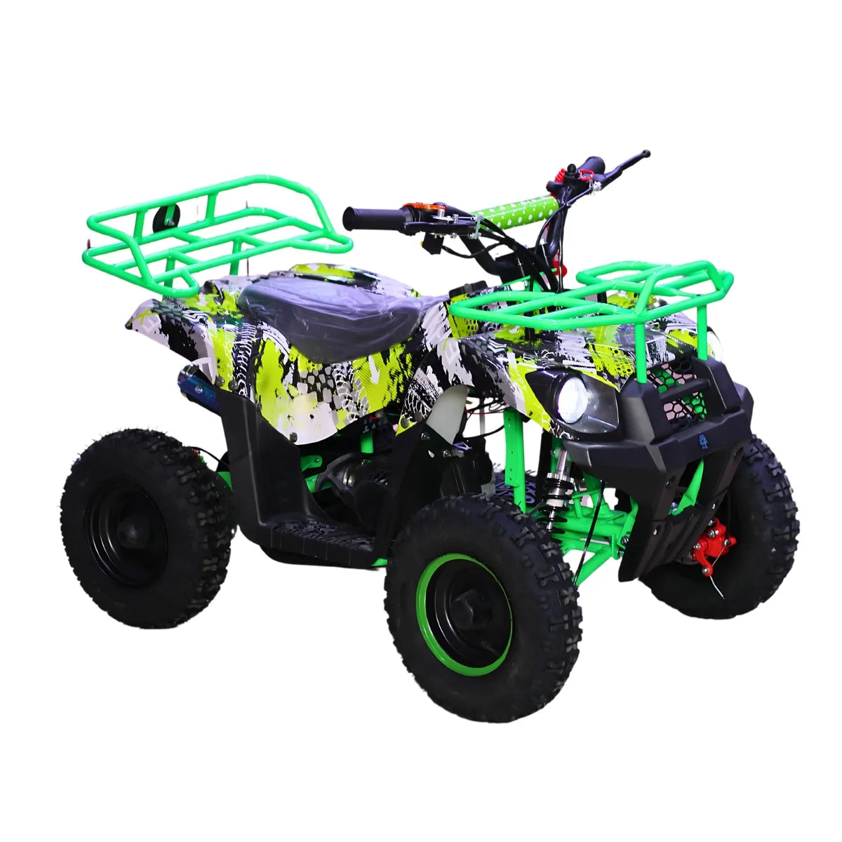 Cuatrimoto Gasolina 49cc Para Niños Y Niñas Llantas 4”, Frenos de Disco y Luces LED
