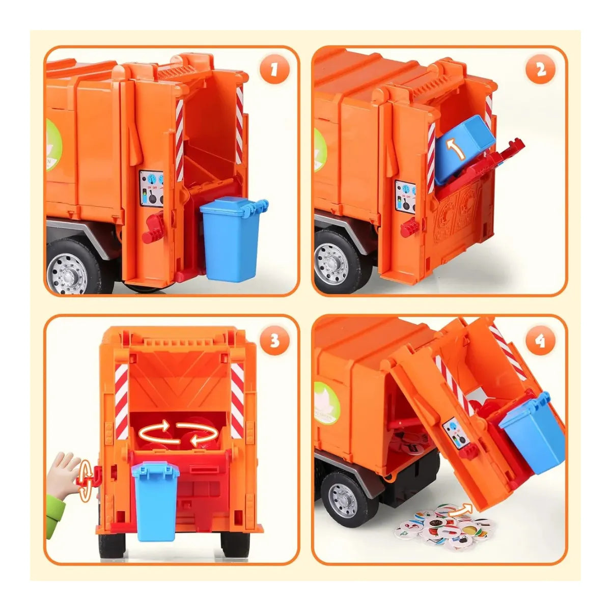 Carro De Basura Con Sonidos Y Accesorios