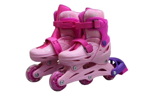 Patines Ajustables Para Niñas Con Kit De Protección 3 Llantas Y Línea