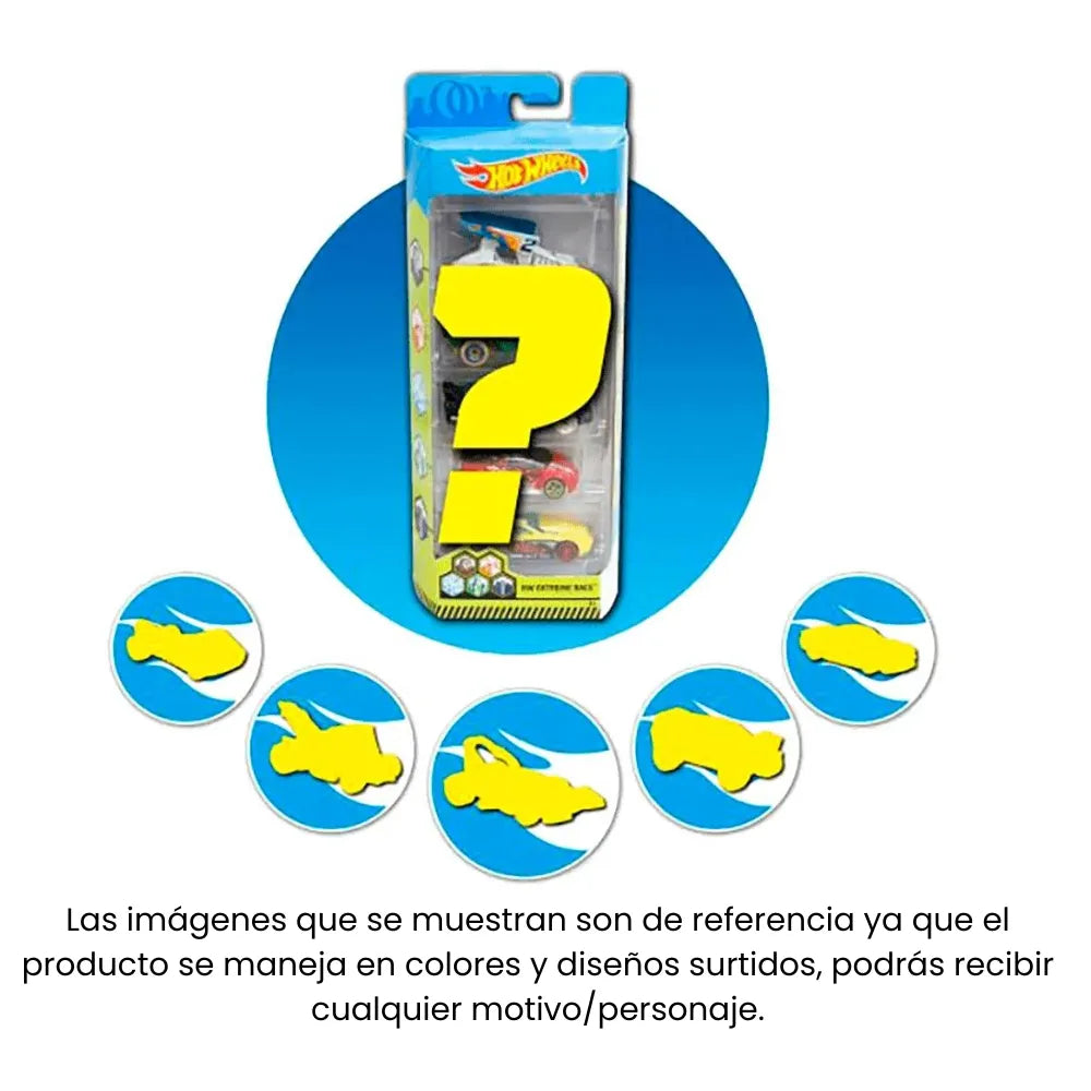 Hot Wheels Set 5 Carros Sorpresa