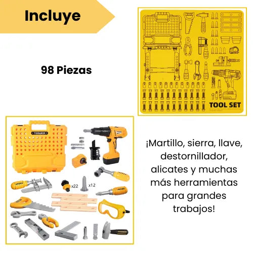 Mesa De Herramientas Para Niños