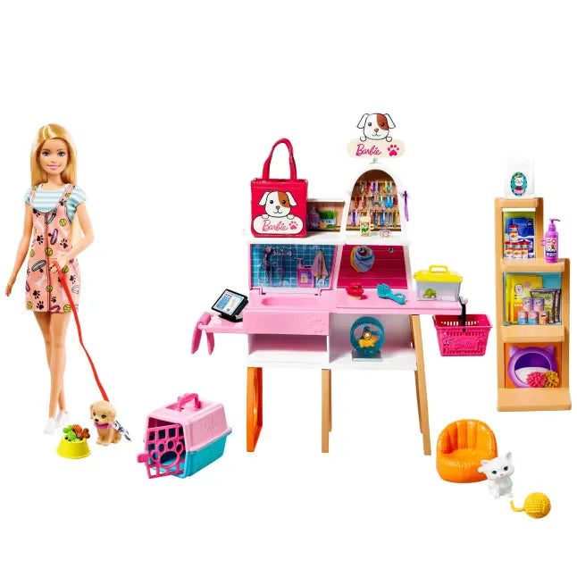 Barbie Tienda De Mascotas Y Accesorios Para Mascotas De Juguete GRG90