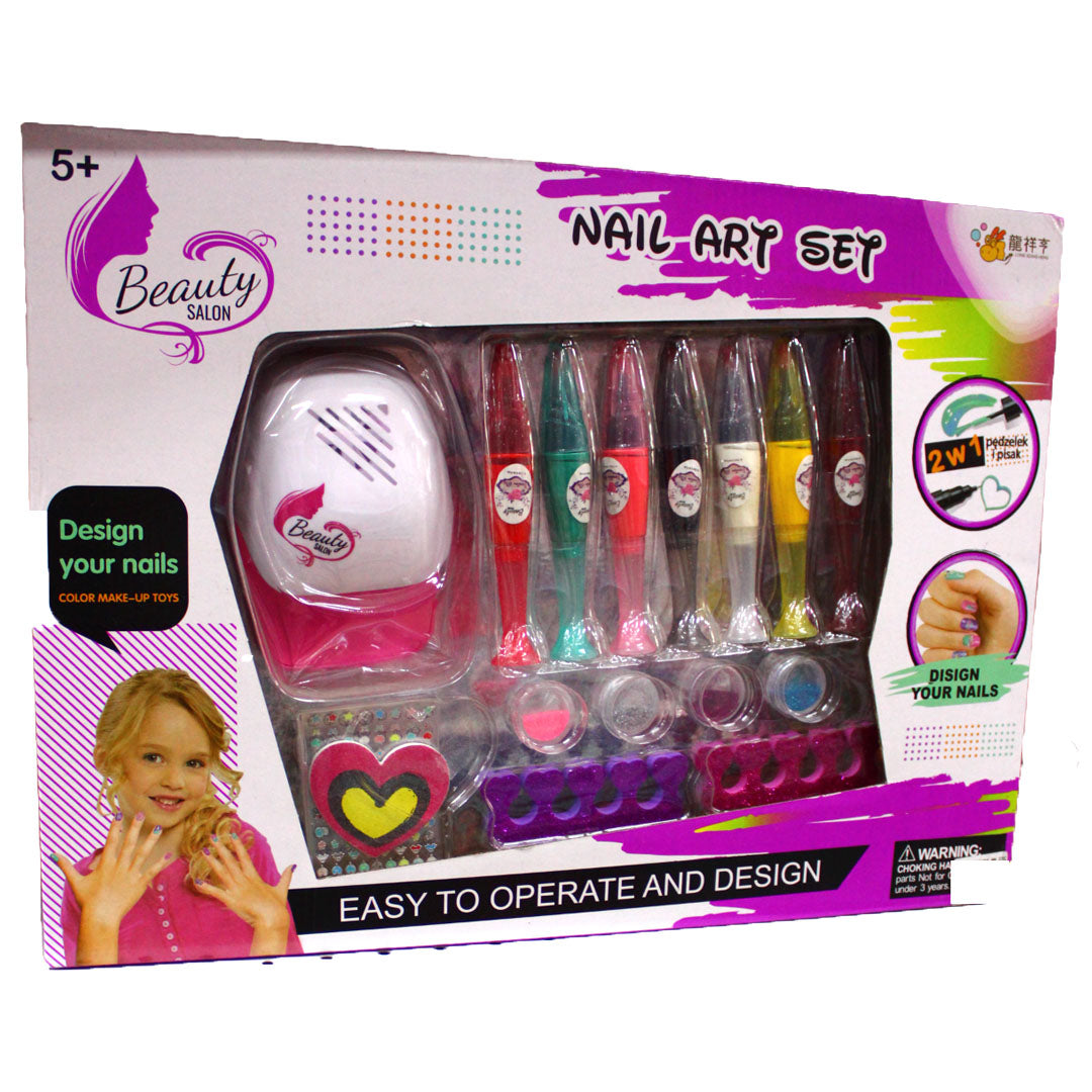 Set Kit De Uñas Manicure Grande Juguete Para Niñas Con Accesorios