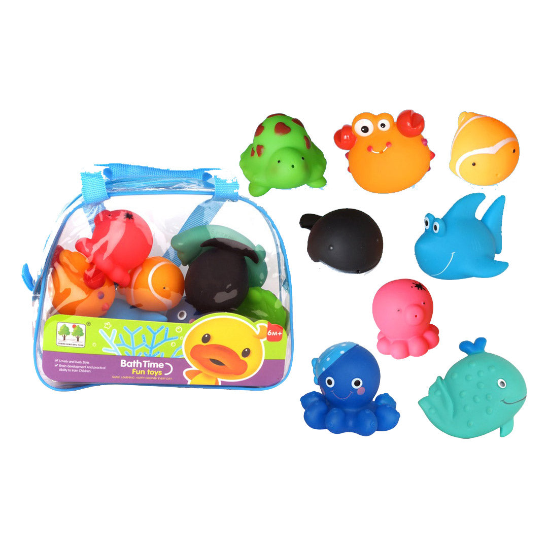 Set Animales X 8 Para Baño Bebe