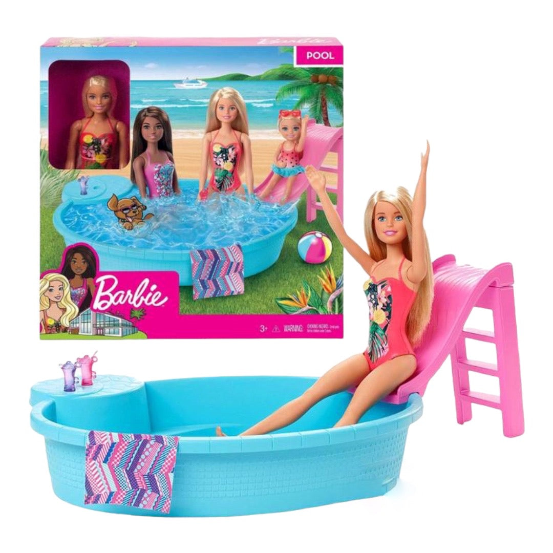 Barbie Piscina Glam Con Muñeca Ghl91