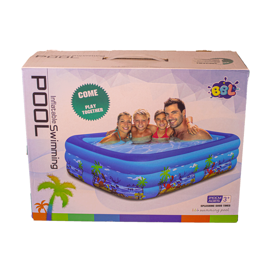 Piscina Cuadrada 210 Cm
