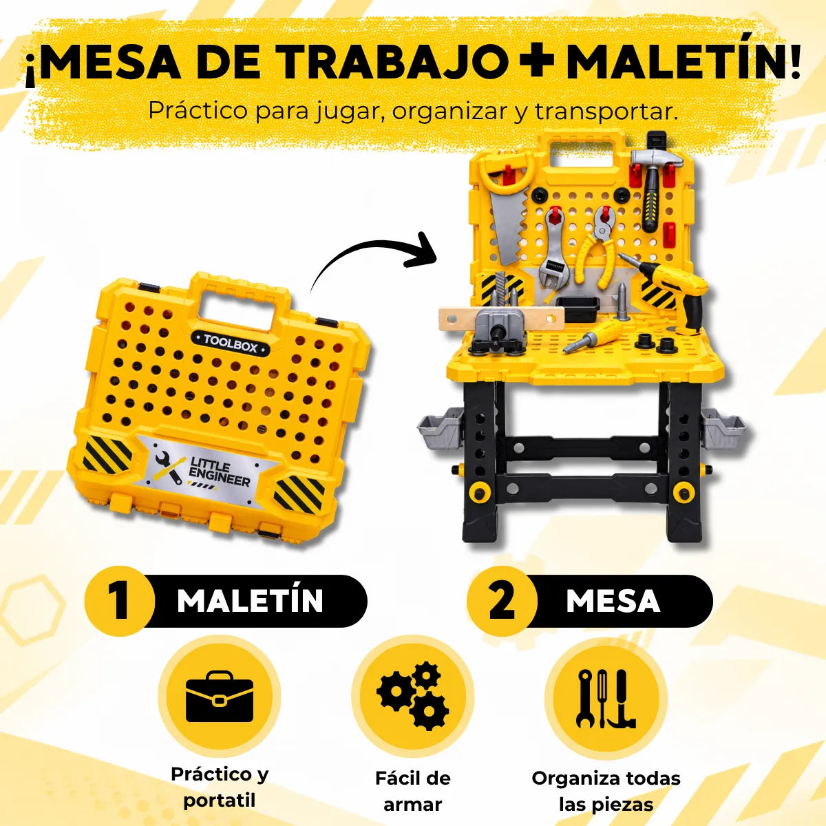 Mesa De Herramientas Para Niños