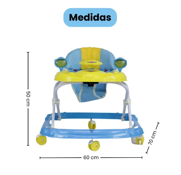 Caminador Para Bebé con Luces Y Sonidos Plegable Para Niños Y Niñas