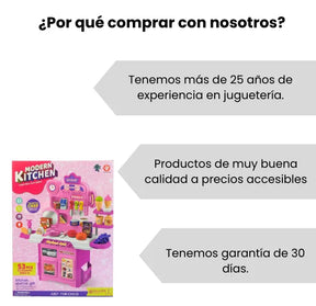 Cocina Infantil Pequeña Incluye 53 Piezas De Juguete Para Niñas