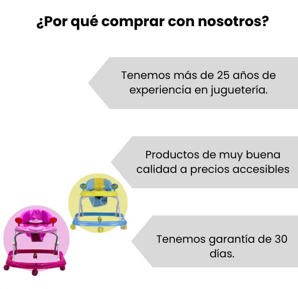 Caminador Para Bebé con Luces Y Sonidos Plegable Para Niños Y Niñas