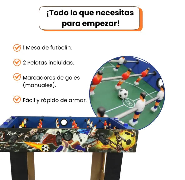 Futbolin Madera Gde