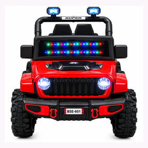 Montable Campero Mediano Para Niño Con Control Remoto, Bluetooth, Luces LED Y Sonidos