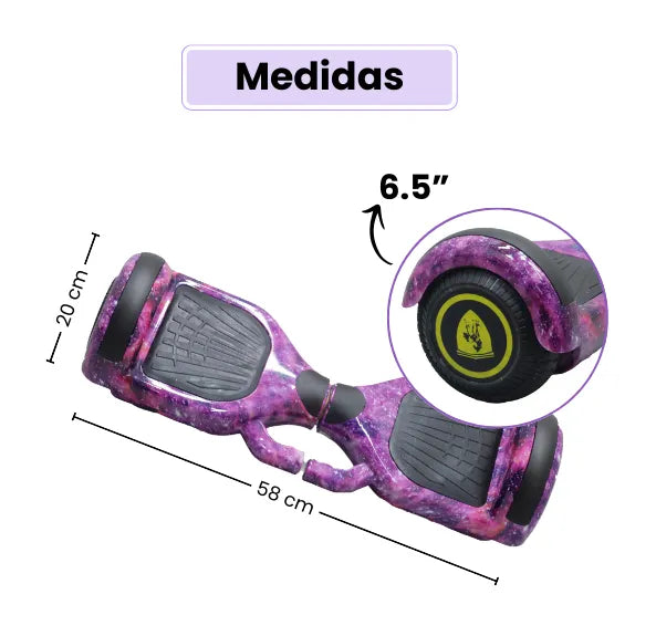 Malumeta Eléctrica 6.5" Con Bluetooth, Luces LED Y Batería Recargable Para Niñas Y Niños