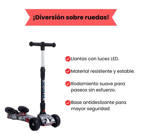 Scooter Humo Para Niñas Y Niños