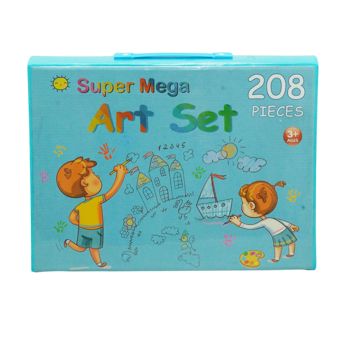 Set Arte Por 208 Piezas Para Niñas Y Niños