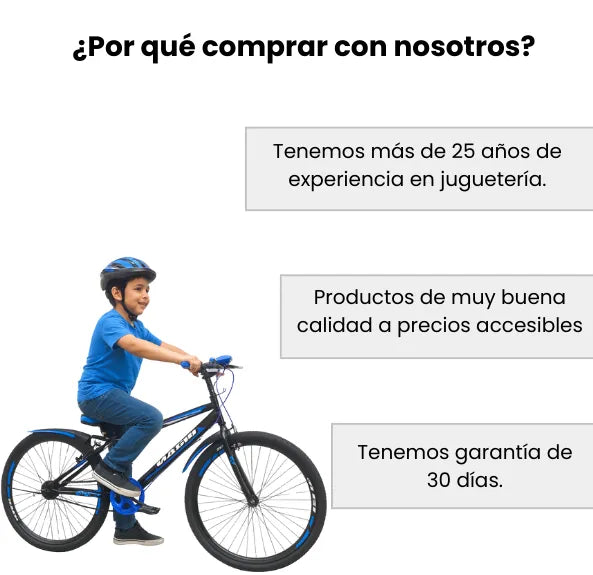 Bicicleta Rin 26 Para Niño Marco Resistente Color Negro con Azul