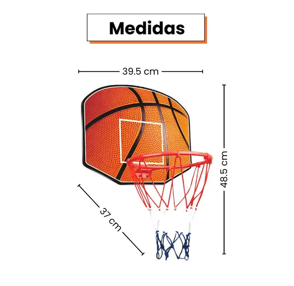 Aro de Baloncesto Con Tablero Infantil Mas Balón e Inflador Juego Deportivo