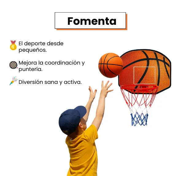 Aro de Baloncesto Con Tablero Infantil Mas Balón e Inflador Juego Deportivo