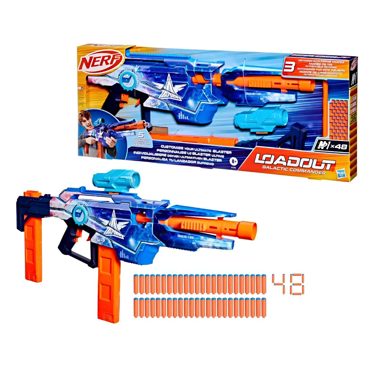 Lanzador Nerf Galactic Commander G1580