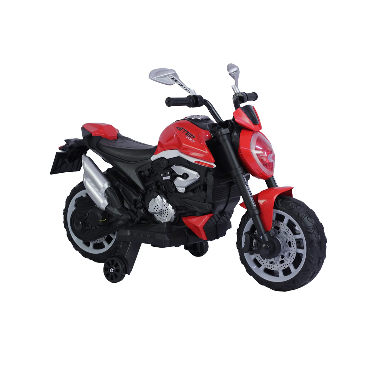 Montable Moto MT Eléctrica Para Niños Con Luces, Sonidos, Ruedas de Apoyo y Bluetooth
