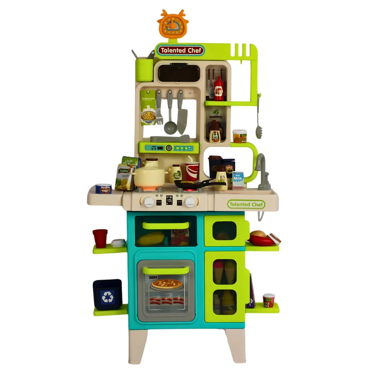 Cocina Infantil Chef Niño Con 104 Accesorios, Luces, Sonidos Y Agua Real