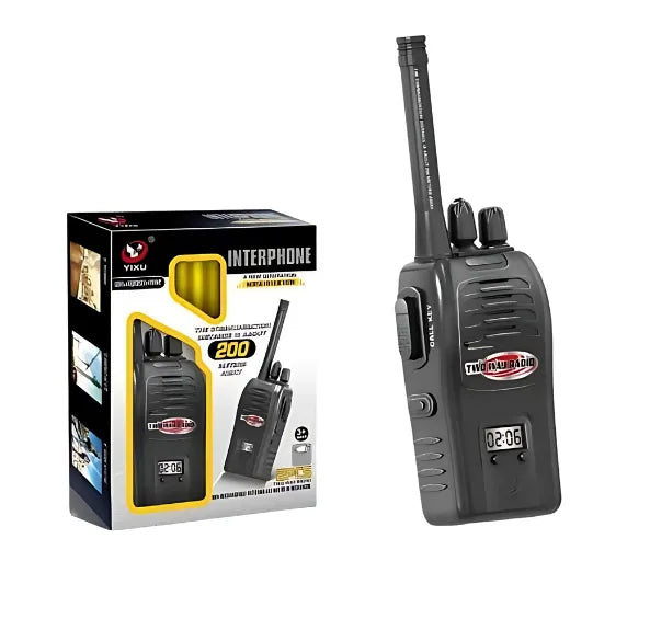 Walkie Talkies Infantiles con Batería Recargable 200 Metros Largo Alcance