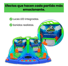 Juego de Futbolín doble de Mesa Infantil con Luces, Sonidos y Marcador Digital