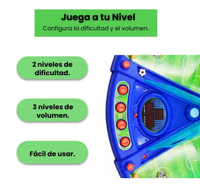 Juego de Futbolín doble de Mesa Infantil con Luces, Sonidos y Marcador Digital