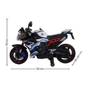 Montable Moto Eléctrica 1008HR Con Luces LED, Sonido, USB Y Ruedas De Apoyo