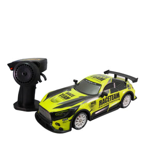Carro RC Drift con Humo a Escala 1:14 4x4 Recargable con Luces LED y Llantas Intercambiables