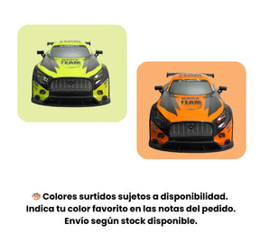Carro RC Drift con Humo a Escala 1:14 4x4 Recargable con Luces LED y Llantas Intercambiables