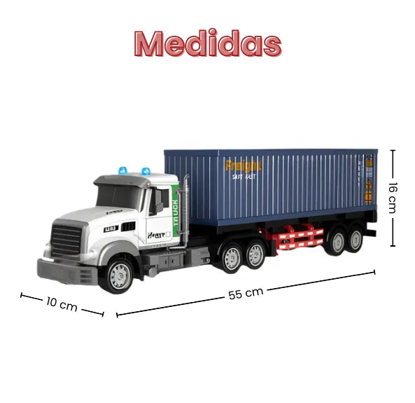 Mula Control Remoto 9CH Camión RC 1:12 con Luces y Sonido