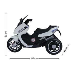 Montable Moto Max Electrica Recargable Para Niñas y Niños Con Luces Y Bluetooth