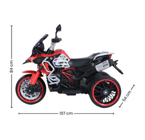 Montable Moto Eléctrica Infantil R1250 Negra Con Luces LED, Sonidos, USB y Bluetooth