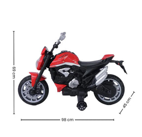 Montable Moto MT Eléctrica Para Niños Con Luces, Sonidos, Ruedas de Apoyo y Bluetooth