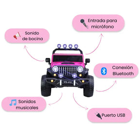Montable Running Eléctrico Niñas Con Música, Luces, Bluetooth Y Control Remoto