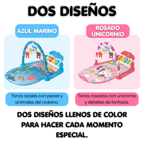 Gimnasio Interactivo para Bebé con Piano Musical, Luces y Arco de Actividades