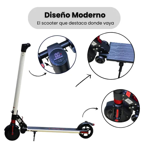 Scooter Eléctrica Grande Infantil Plegable con Pantalla LCD, Bluetooth y Velocidad 25 km/h