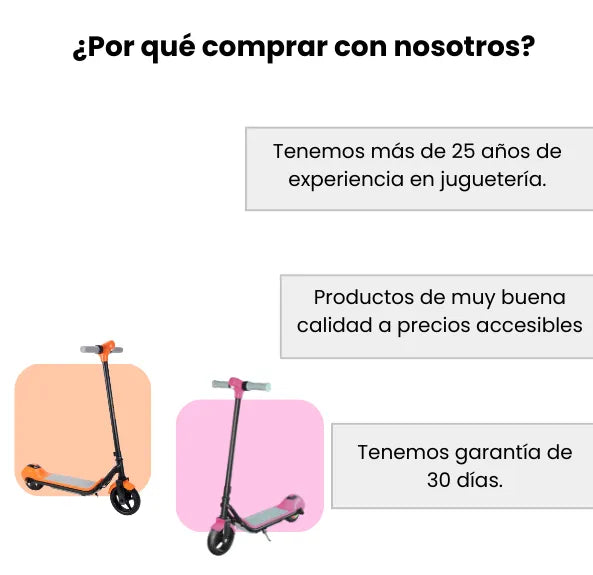 Scooter Eléctrica Mediana Infantil Con Bluetooth, Luces LED, Pantalla LCD Y Batería Recargable