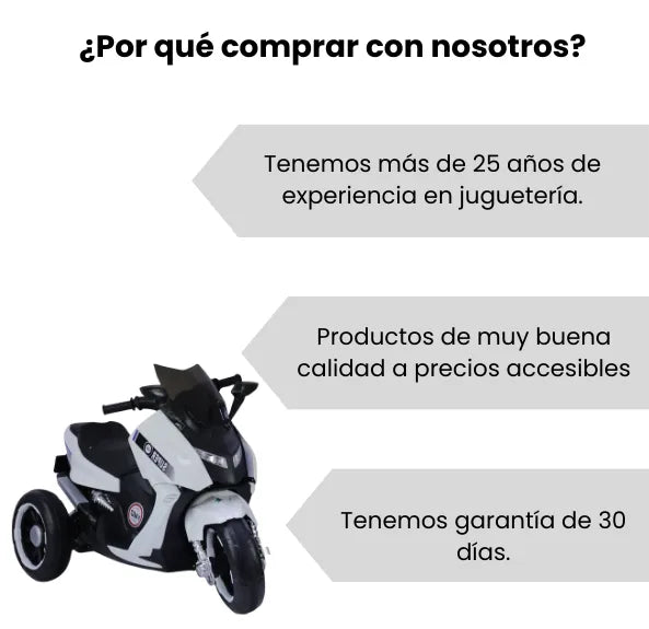 Montable Moto Max Electrica Recargable Para Niñas y Niños Con Luces Y Bluetooth