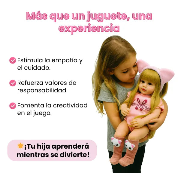 Muñeca Reborn Bebé Realista con Funciones Interactivas Habla, Llora y Ronca Mas Accesorios