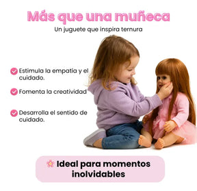Muñeca Bebé Real Gestos Grande 55 cm Interactiva Habla, Canta, Mueve Cabeza, Boca y Manos