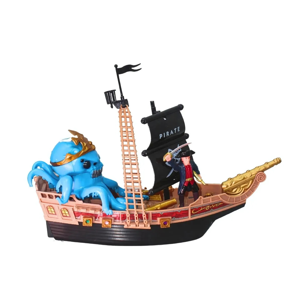 Barco Pirata Con Luces Y Humo