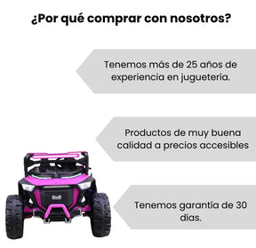 Montable Eléctrico Campero Grande Con Luces LED, Sonidos, Bluetooth Y Control Remoto