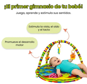 Gimnasio Didáctico para Bebé con Colgantes Interactivos Antideslizante y Colorida