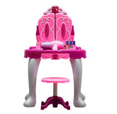 Tocador Para Niña Con Luz Sonido Silla Y Accesorios