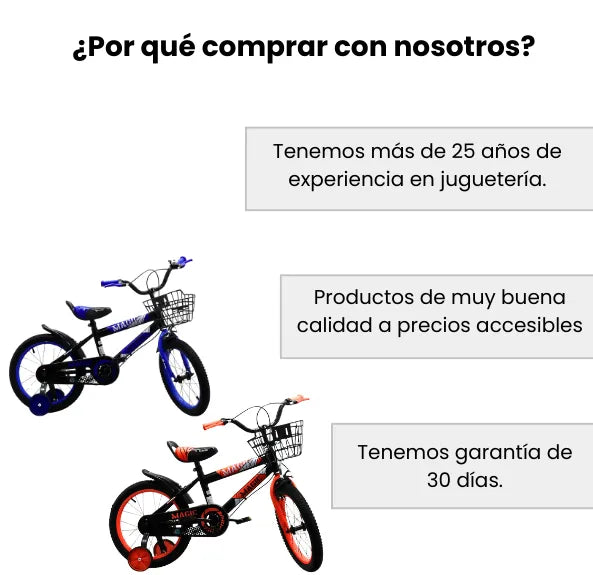 Bicicleta Infantil Rin 16 Para Niño Con Llantas Auxiliares